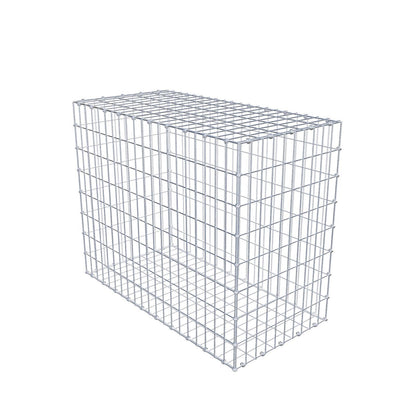 Gabion 100 cm x 80 cm x 50 cm (L x H x D), mesh size 5 x 10 cm, spiral ring