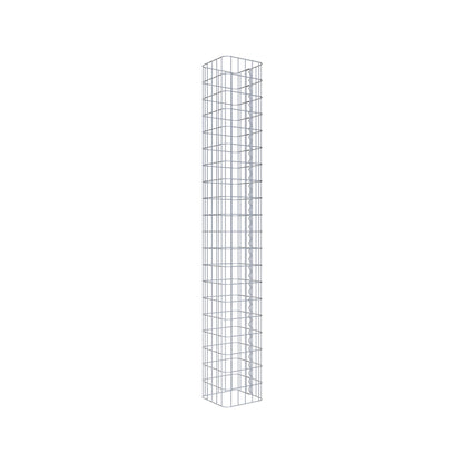 Gabion column 27 x 27 cm, MW 5 x 10 cm square