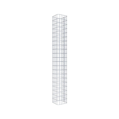 Gabion column 27 x 27 cm, MW 5 x 10 cm square