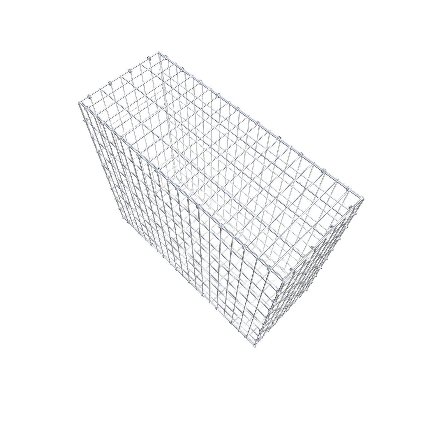 Gabion 100 cm x 90 cm x 40 cm (L x H x D), maskestørrelse 5 x 10 cm, spiralring
