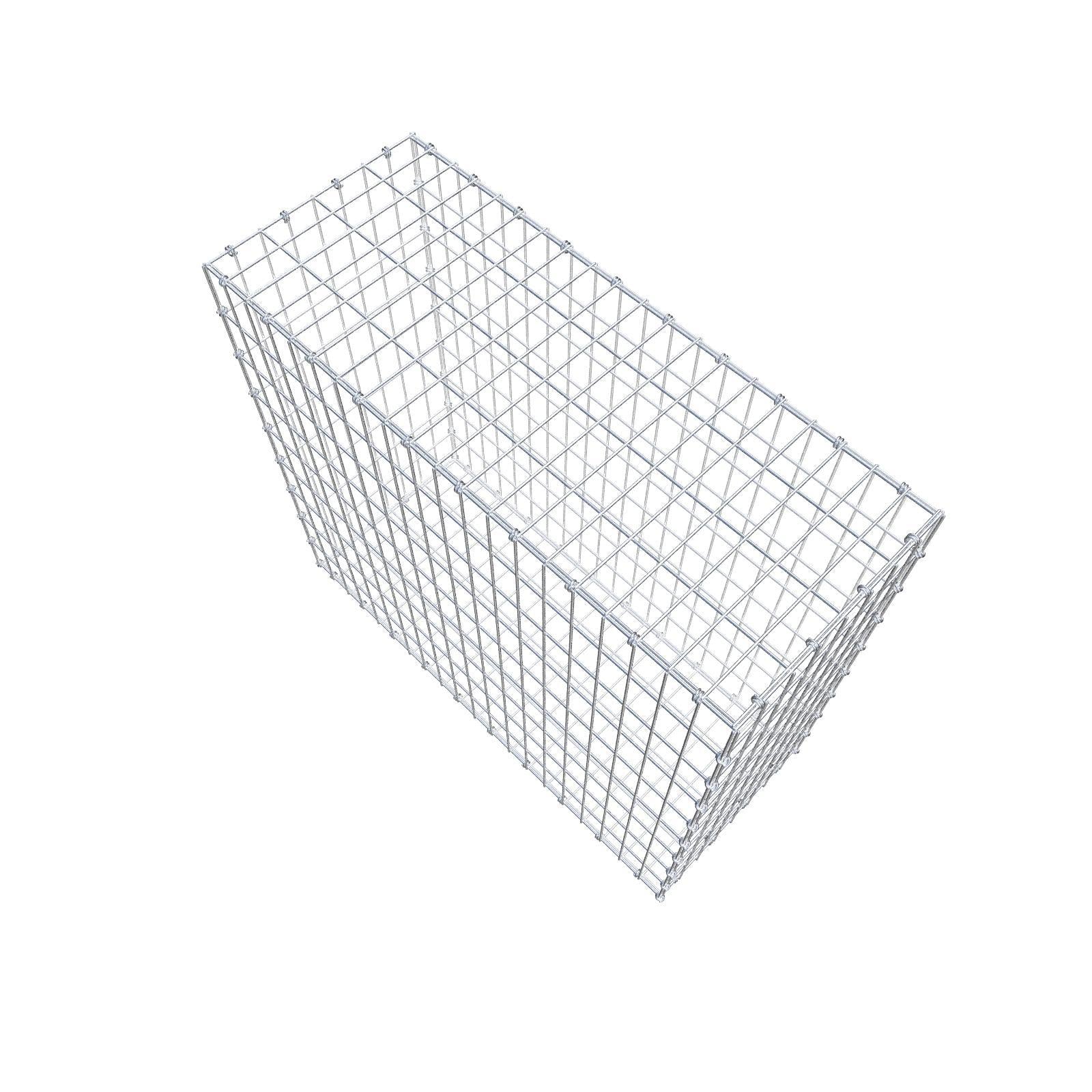 Gabion 100 cm x 90 cm x 40 cm (L x H x D), mesh size 5 x 10 cm, spiral ring