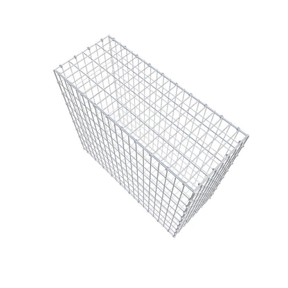 Gabion 100 cm x 90 cm x 40 cm (L x H x D), maskestørrelse 5 x 10 cm, spiralring
