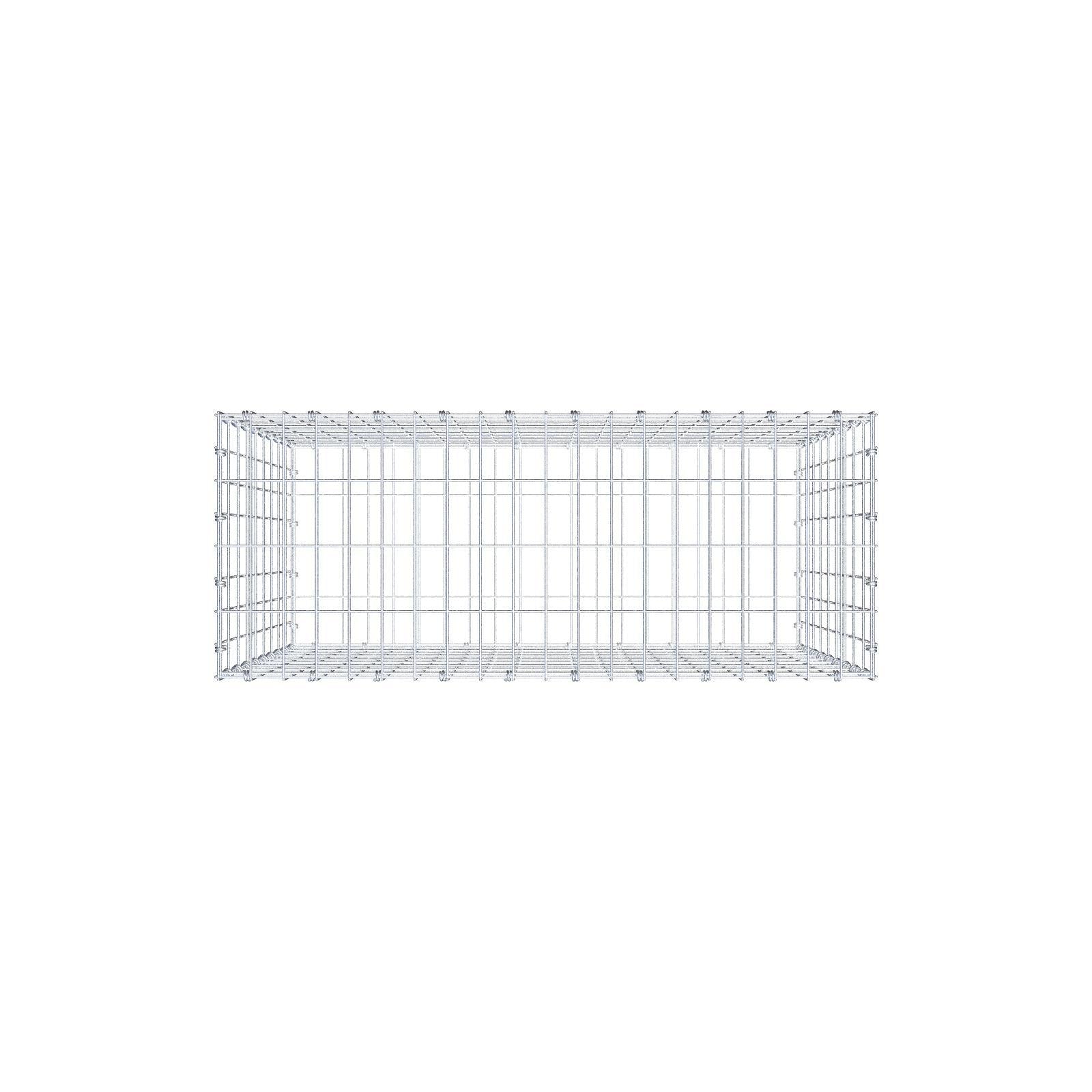 Gabion 100 cm x 90 cm x 40 cm (L x H x D), mesh size 5 x 10 cm, spiral ring
