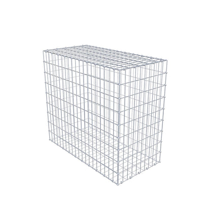 Gabion 100 cm x 90 cm x 50 cm (L x H x D), maskestørrelse 5 x 10 cm, spiralring