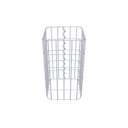 Gabion column 27 x 27 cm, MW 5 x 10 cm square