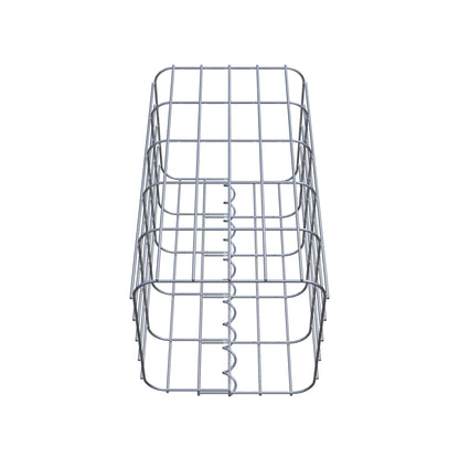 Gabion column 27 x 27 cm, MW 5 x 10 cm square