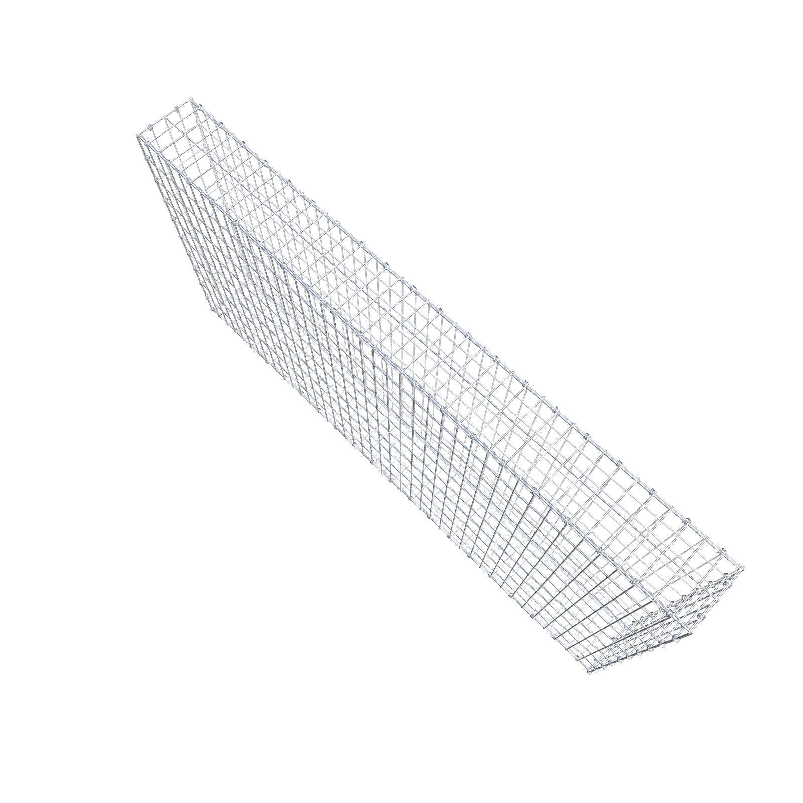 Schanskorf 200 cm x 100 cm x 20 cm (L x H x D), maaswijdte 5 x 10 cm, spiraalring