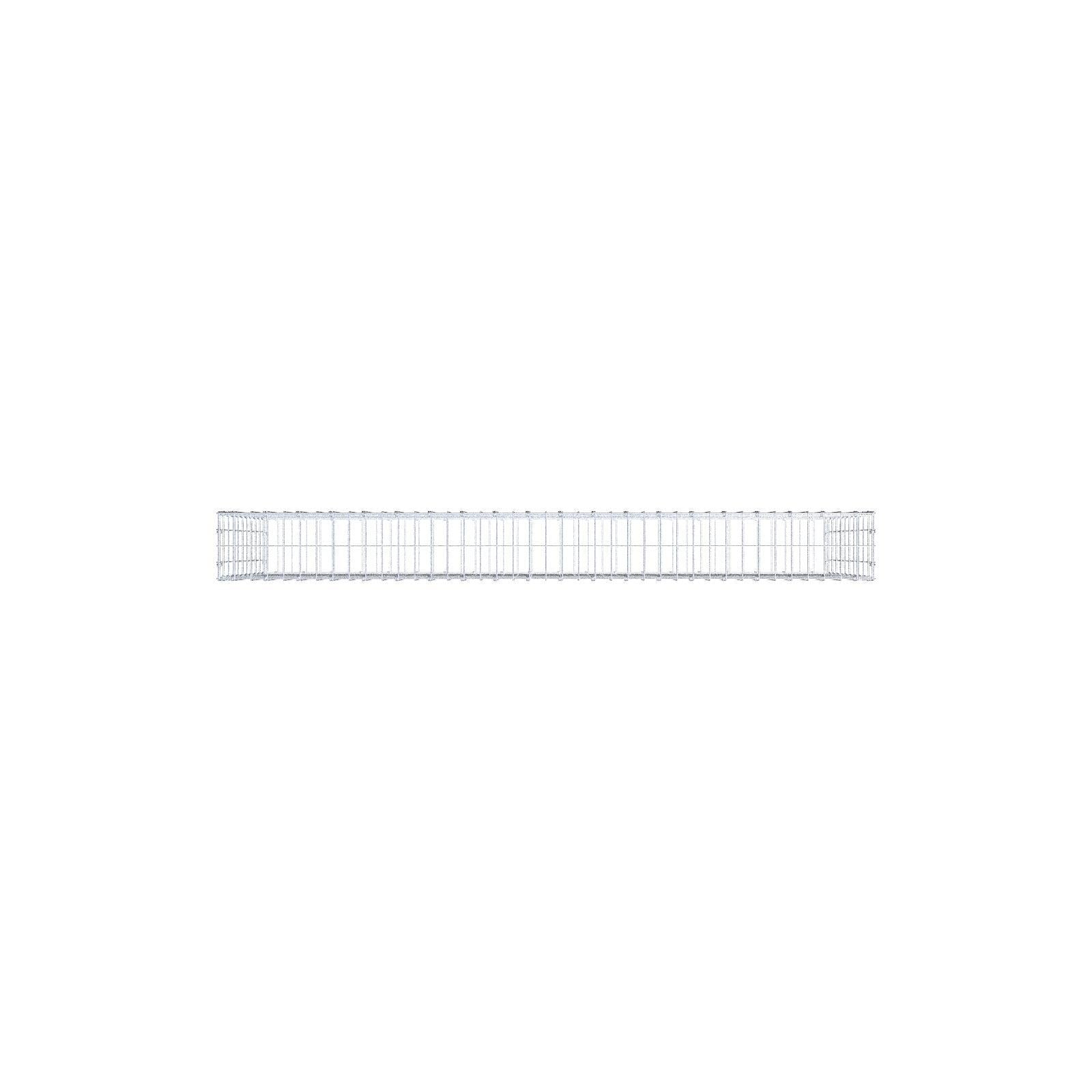 Schanskorf 200 cm x 100 cm x 20 cm (L x H x D), maaswijdte 5 x 10 cm, spiraalring