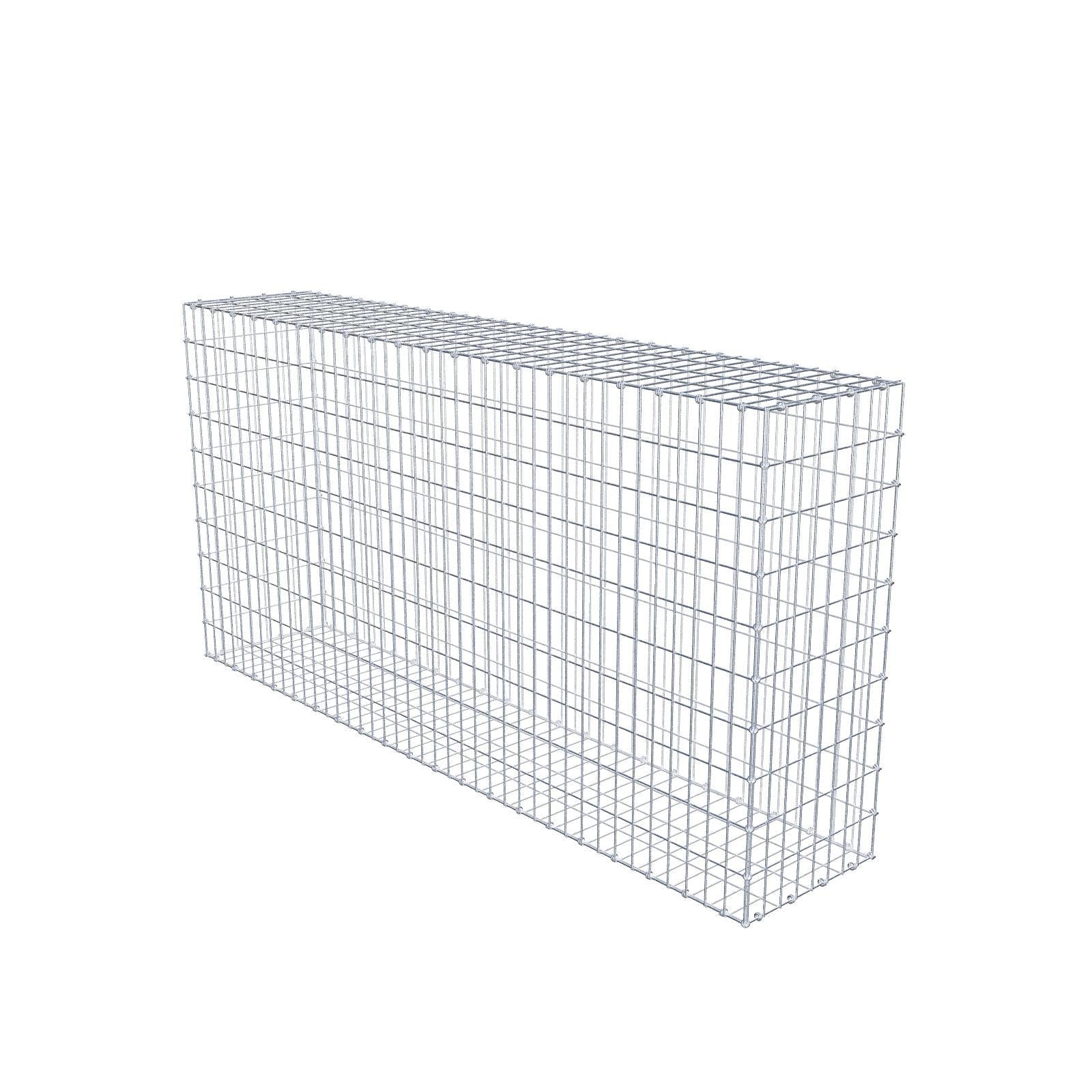 Gabion 200 cm x 100 cm x 40 cm (L x H x D), mesh size 5 x 10 cm, spiral ring