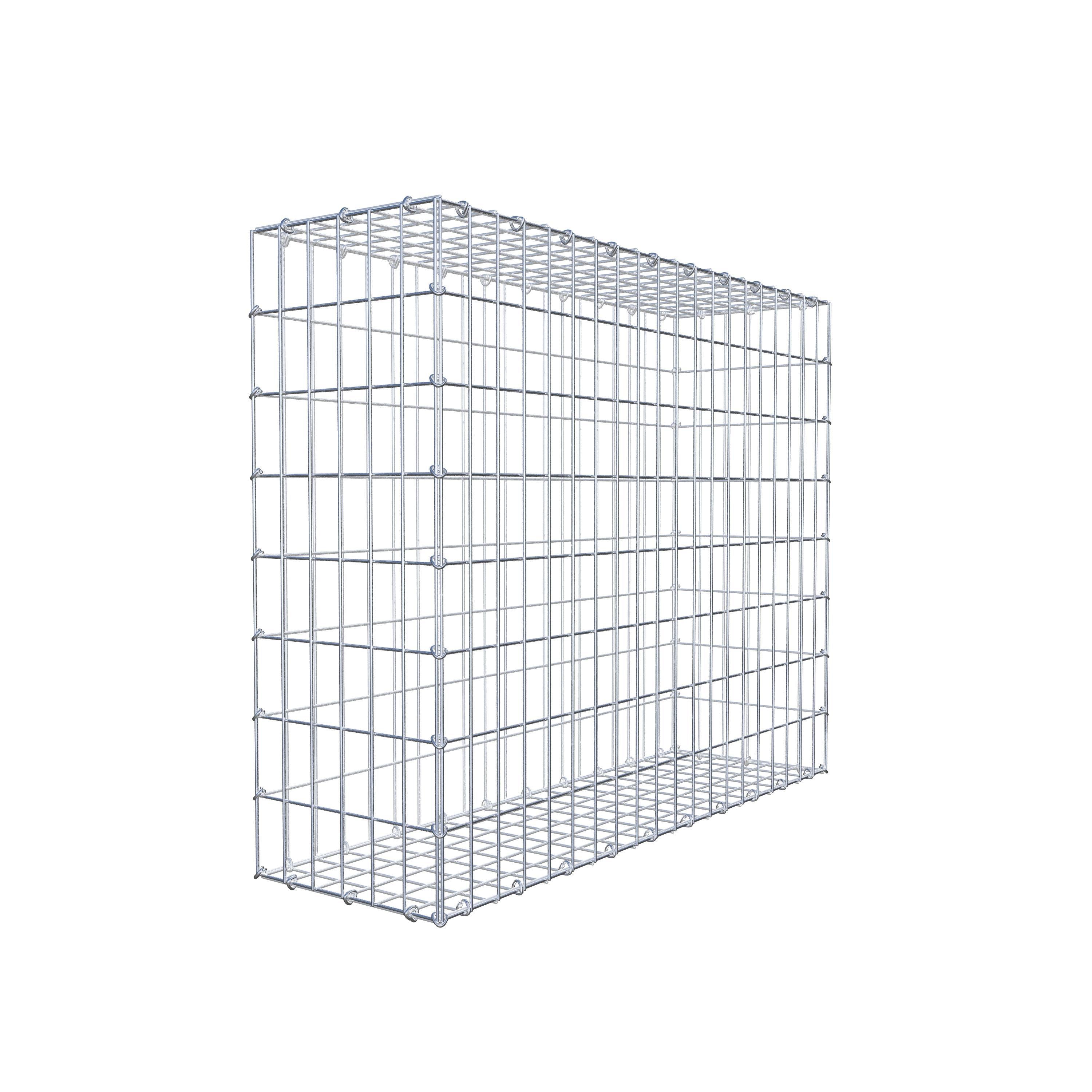 Gabião 100 cm x 80 cm x 30 cm (C x A x P), malhagem 5 cm x 10 cm, anel C