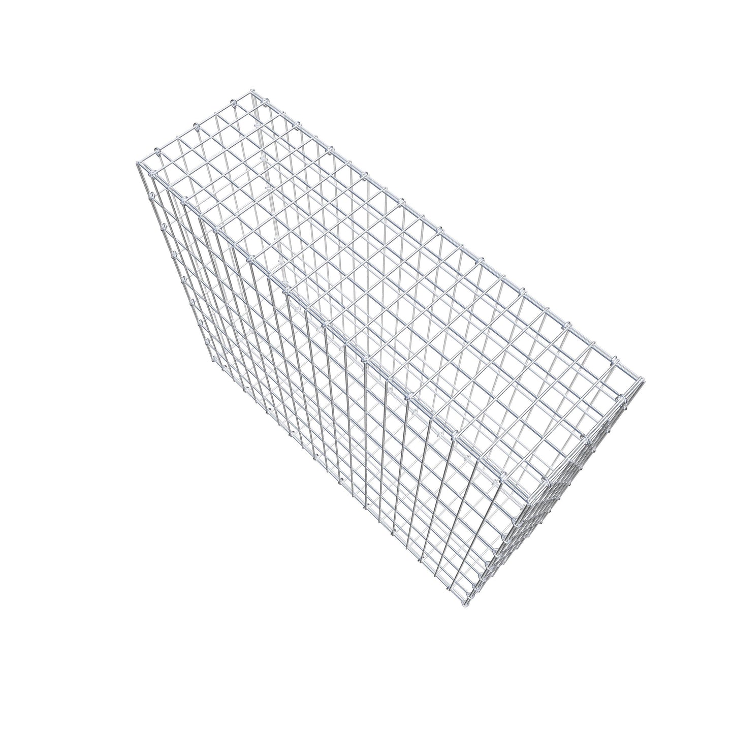 Gabion 100 cm x 80 cm x 30 cm (L x H x D), maskstorlek 5 cm x 10 cm, C-ring