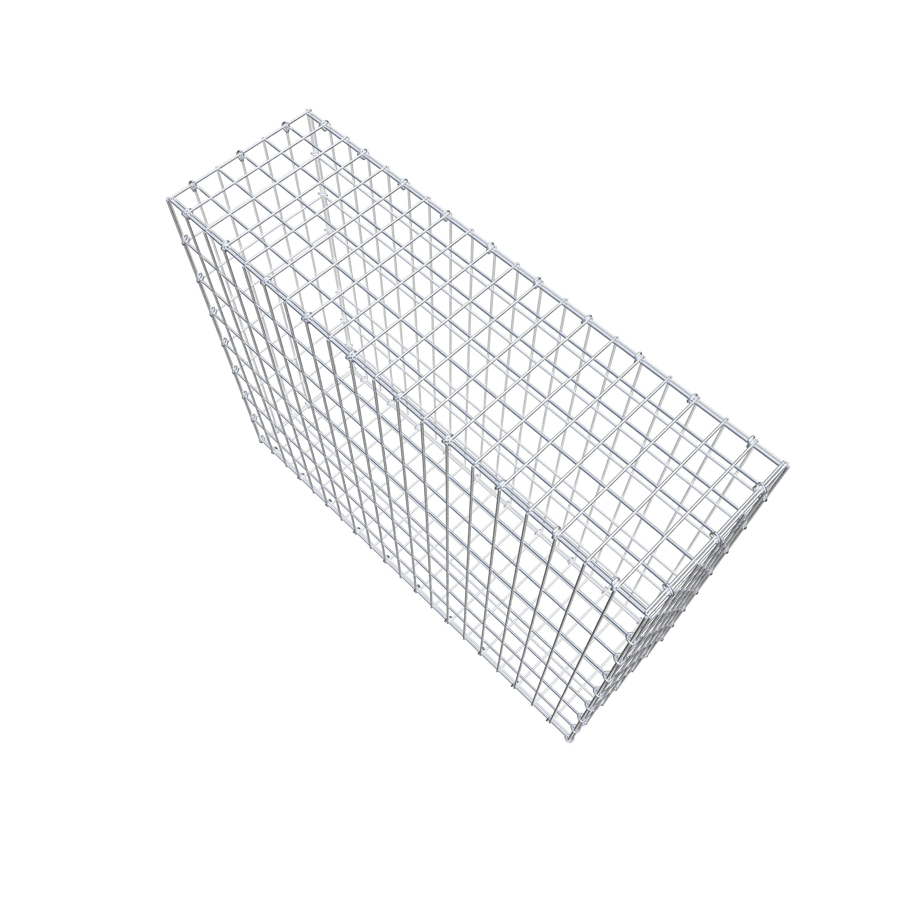 Gabião 100 cm x 80 cm x 30 cm (C x A x P), malhagem 5 cm x 10 cm, anel C