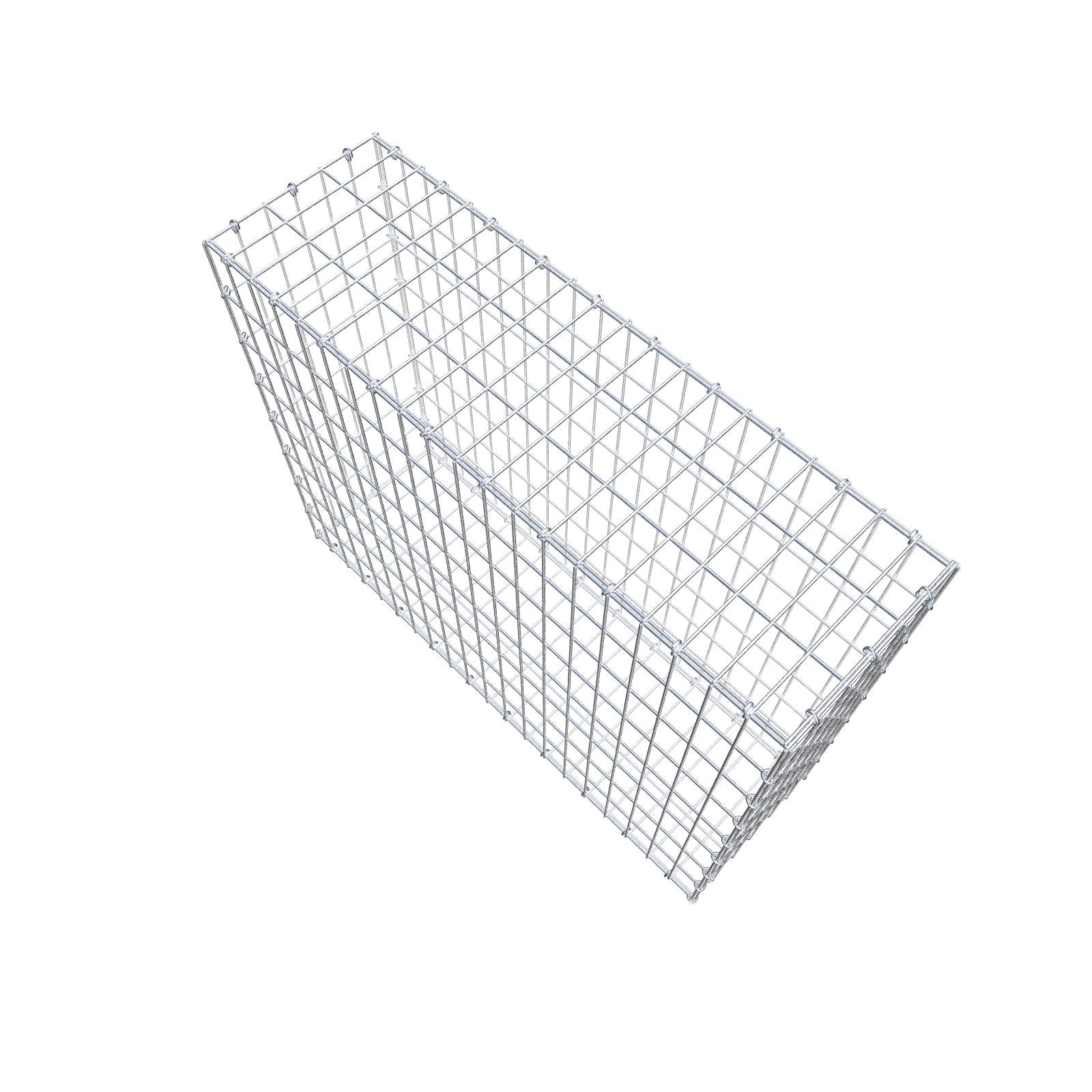 Gabião 100 cm x 80 cm x 30 cm (C x A x P), malhagem 5 cm x 10 cm, anel C