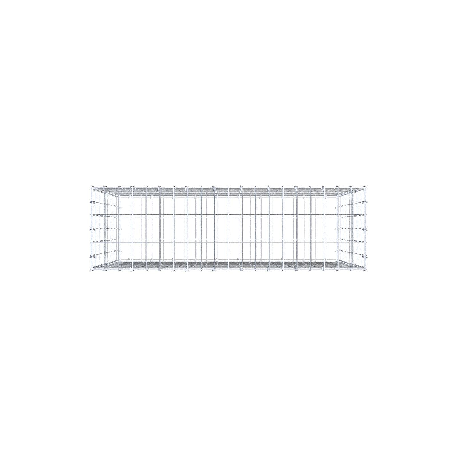 Gabião 100 cm x 80 cm x 30 cm (C x A x P), malhagem 5 cm x 10 cm, anel C
