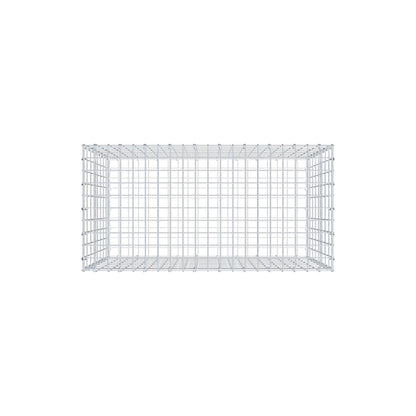 Gabion 100 cm x 80 cm x 50 cm (L x H x D), maskstorlek 5 cm x 10 cm, C-ring
