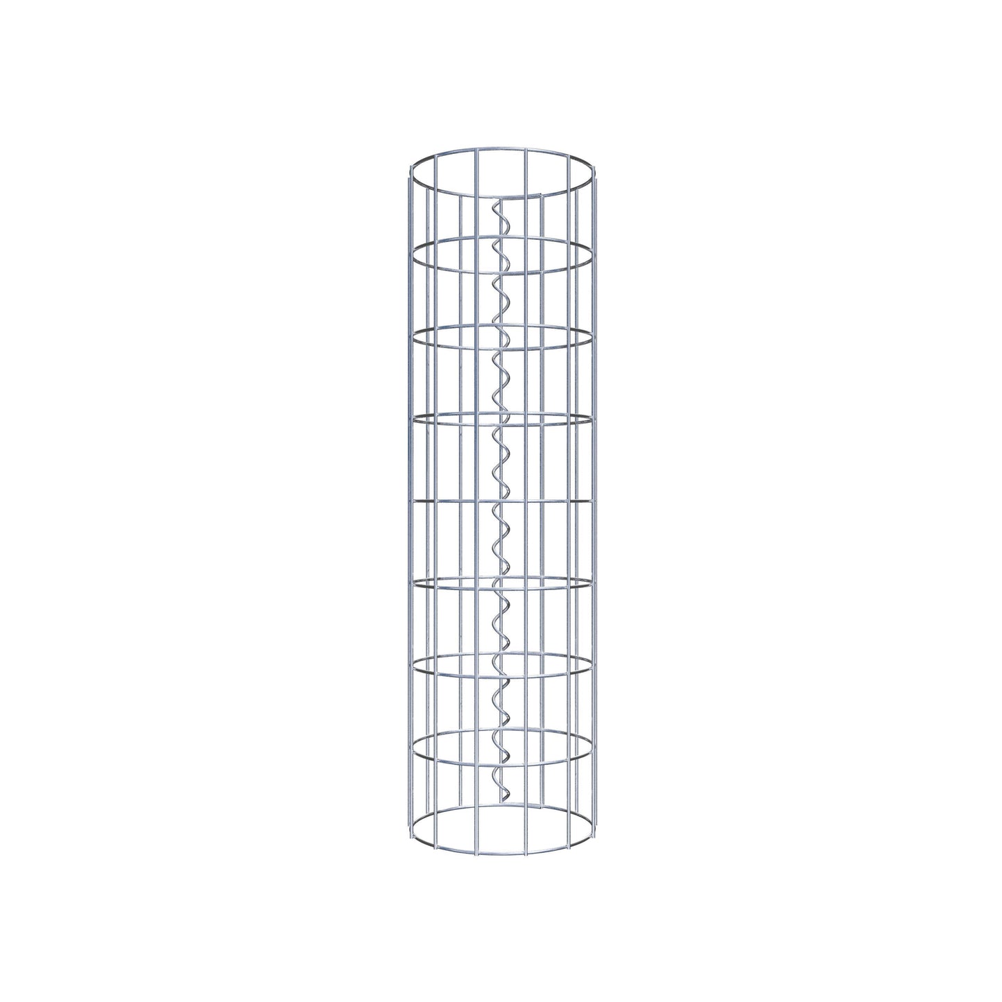 Colonne de gabion ronde 22 cm de diamètre, 80 cm de hauteur, mailles 5 cm x 10 cm