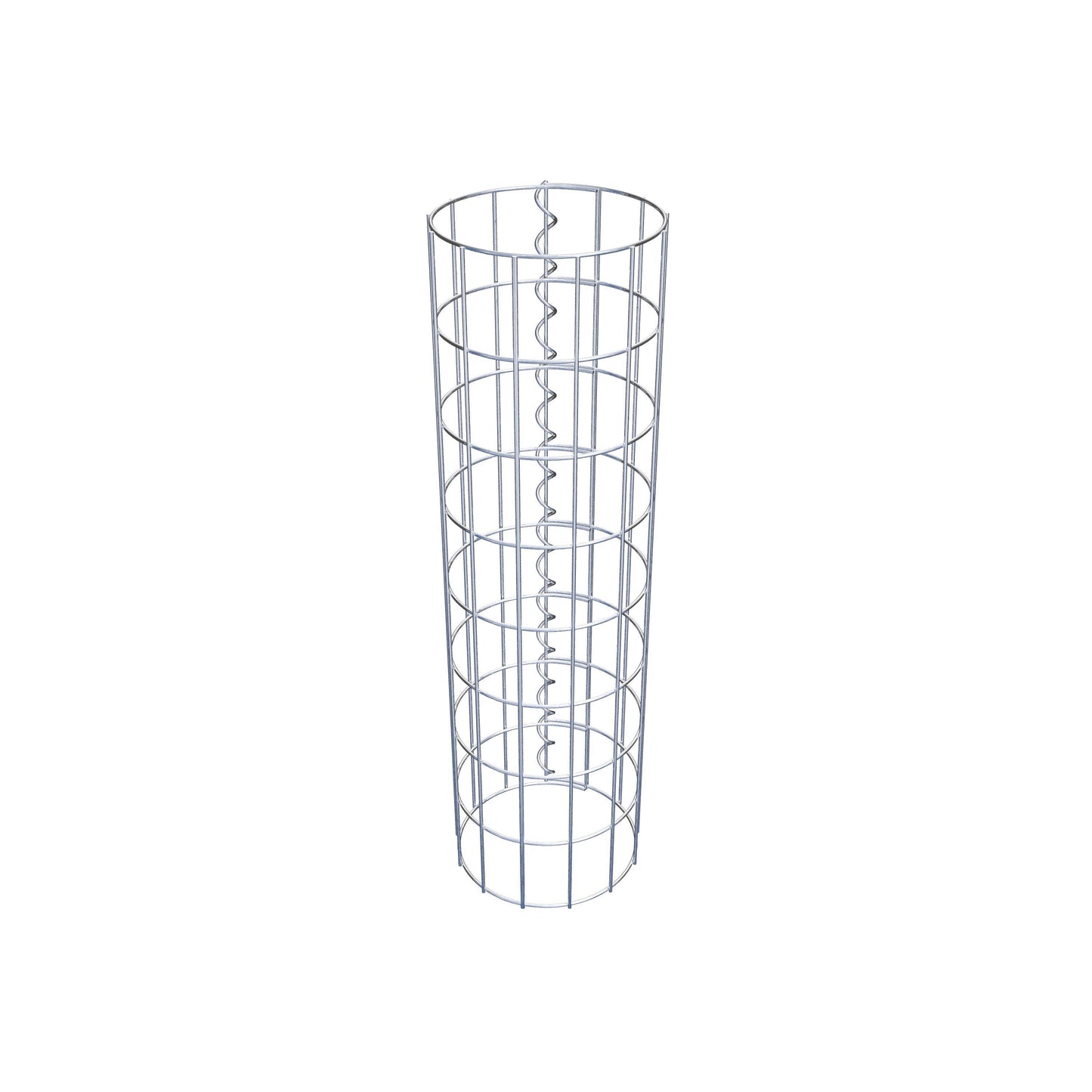 Colonne de gabion ronde 22 cm de diamètre, 80 cm de hauteur, mailles 5 cm x 10 cm