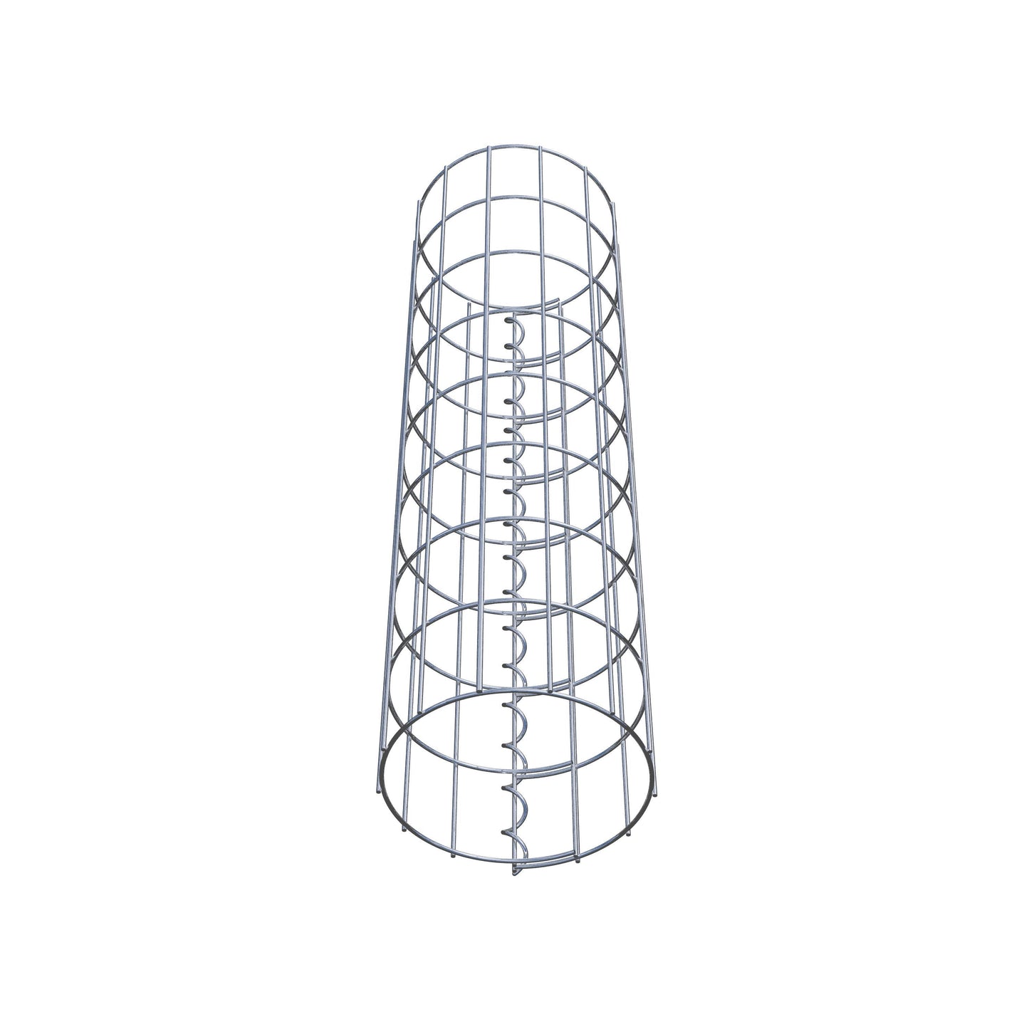 Colonne de gabion ronde 22 cm de diamètre, 80 cm de hauteur, mailles 5 cm x 10 cm