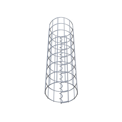 Colonne de gabion ronde 22 cm de diamètre, 80 cm de hauteur, mailles 5 cm x 10 cm