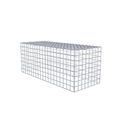 Mounted gabion type 3 100 cm x 40 cm x 40 cm (L x H x D), mesh size 5 cm x 5 cm, C-ring