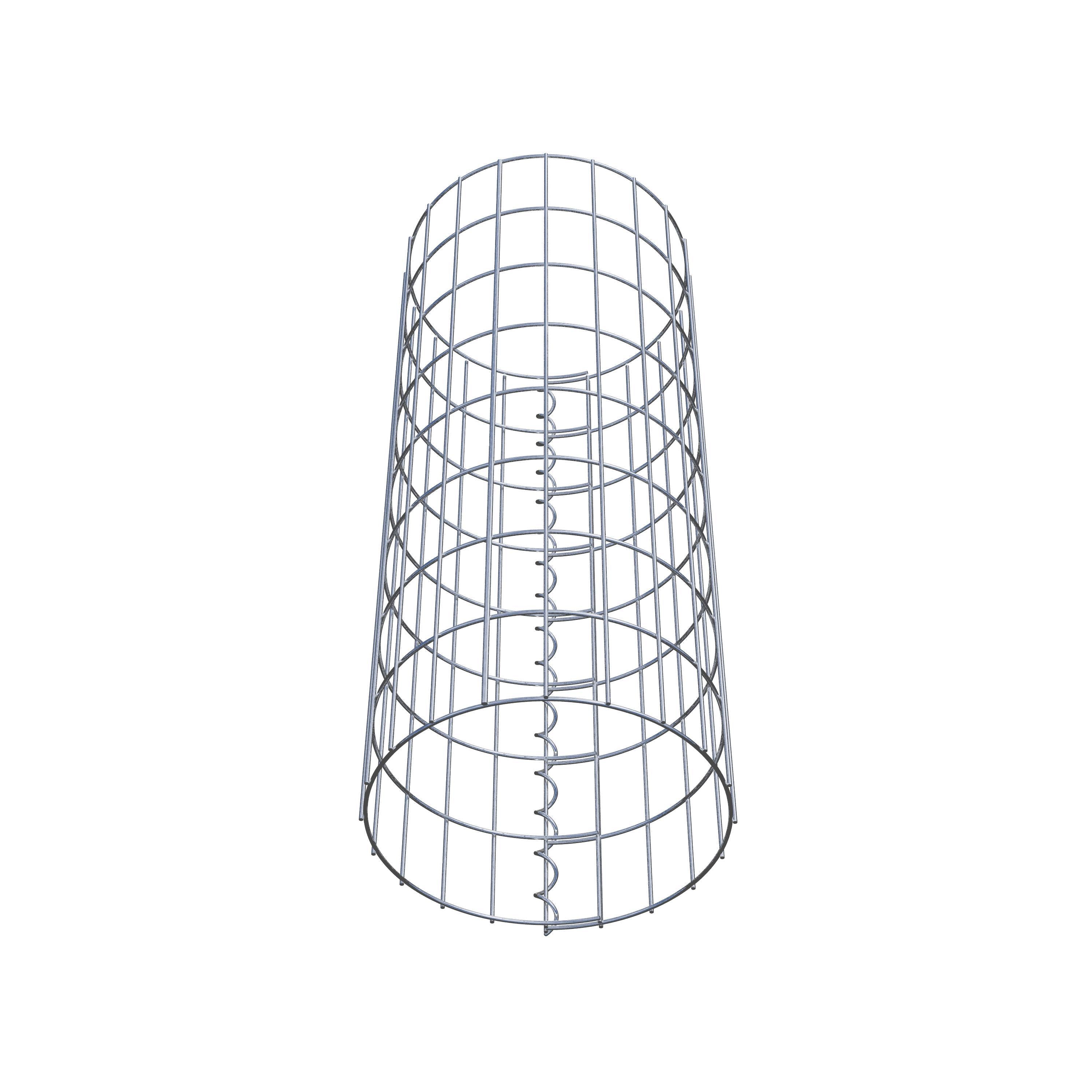 Gabionensäule rund 32 cm Durchmesser, 80  cm Höhe, Maschenweite 5 cm x 10 cm