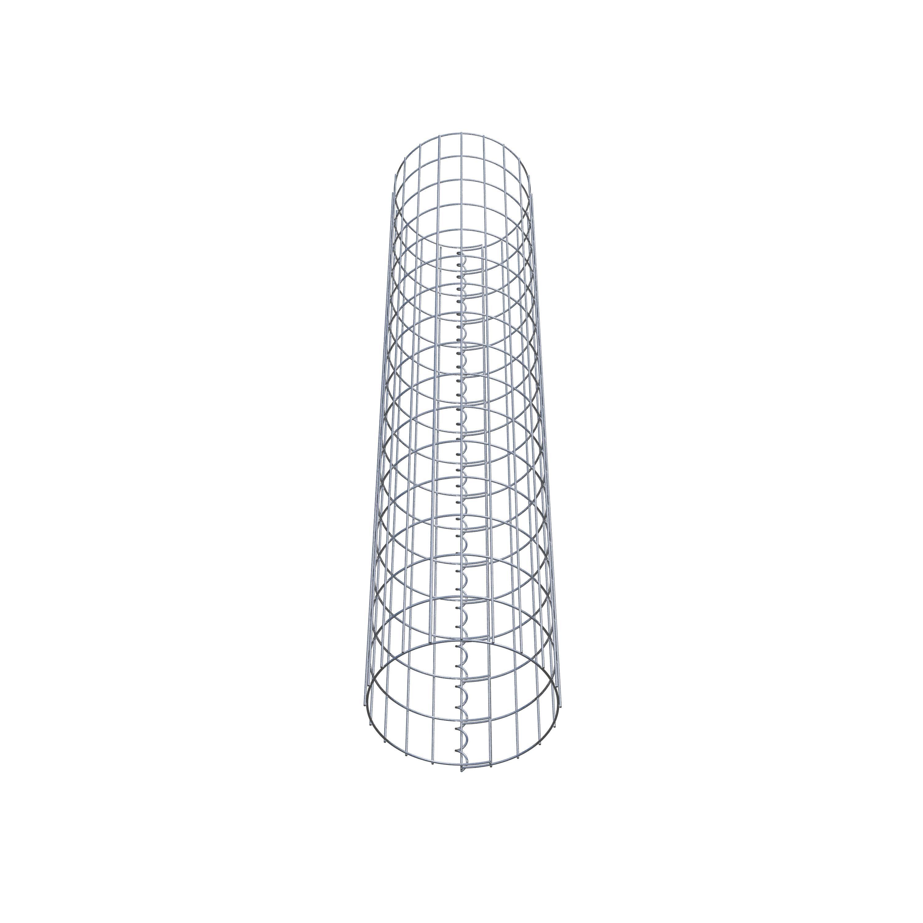 Gabionensäule rund 32 cm Durchmesser, 160 cm Höhe, Maschenweite 5 cm x 10 cm