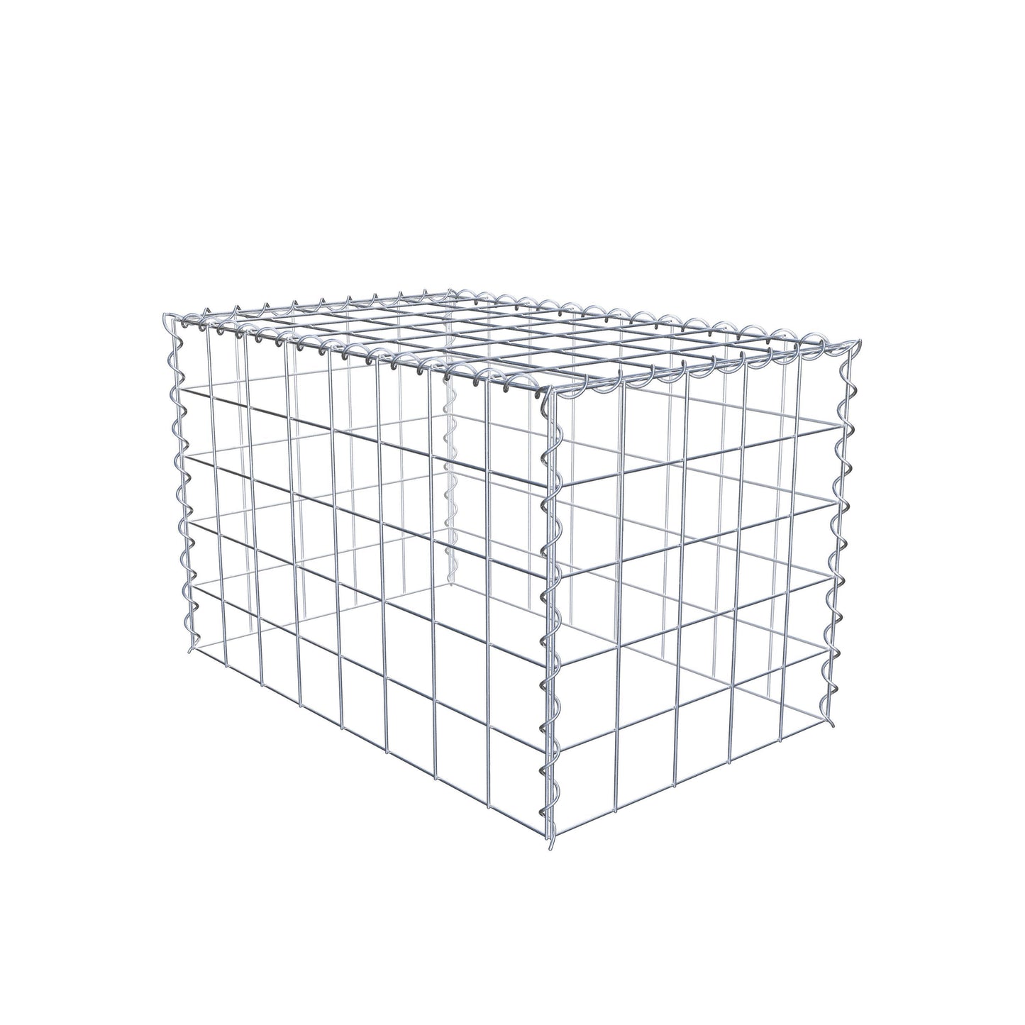 Påväxt gabion typ 3 80 cm x 50 cm x 50 cm (L x H x D), maskstorlek 10 cm x 10 cm, spiral