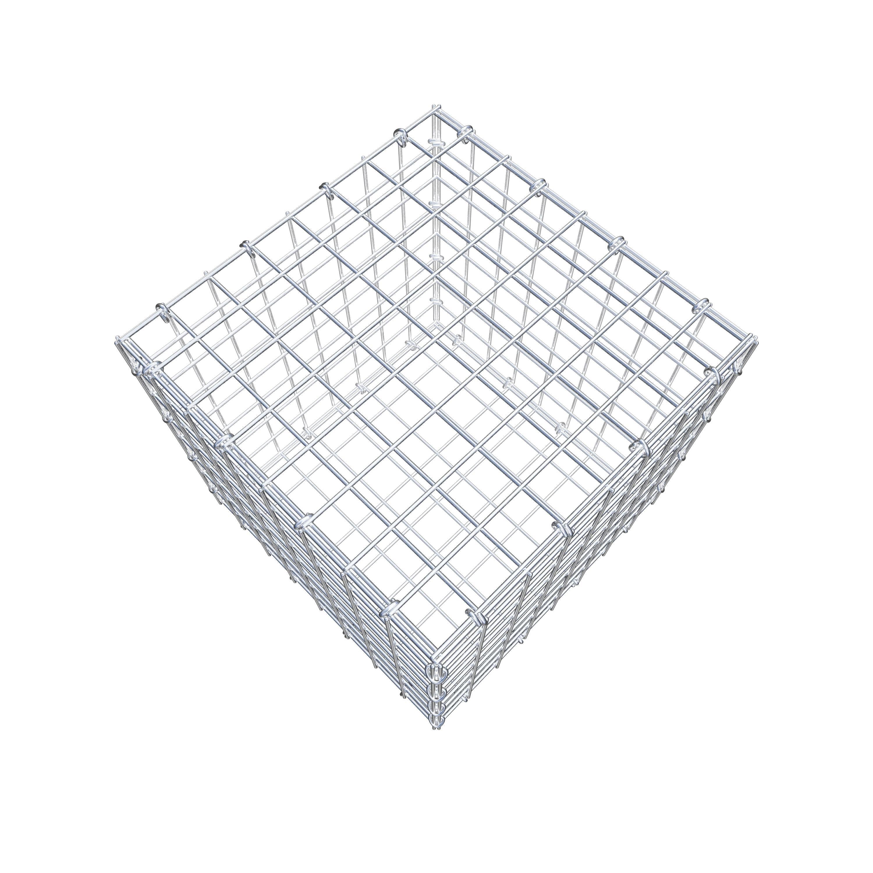 Gabion 40 cm x 40 cm x 40 cm (L x H x D), maskestørrelse 5 cm x 5 cm, C-ring