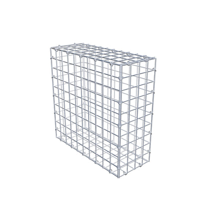 Gavión 50 cm x 50 cm x 20 cm (L x A x P), malla 5 cm x 5 cm, anillo en C