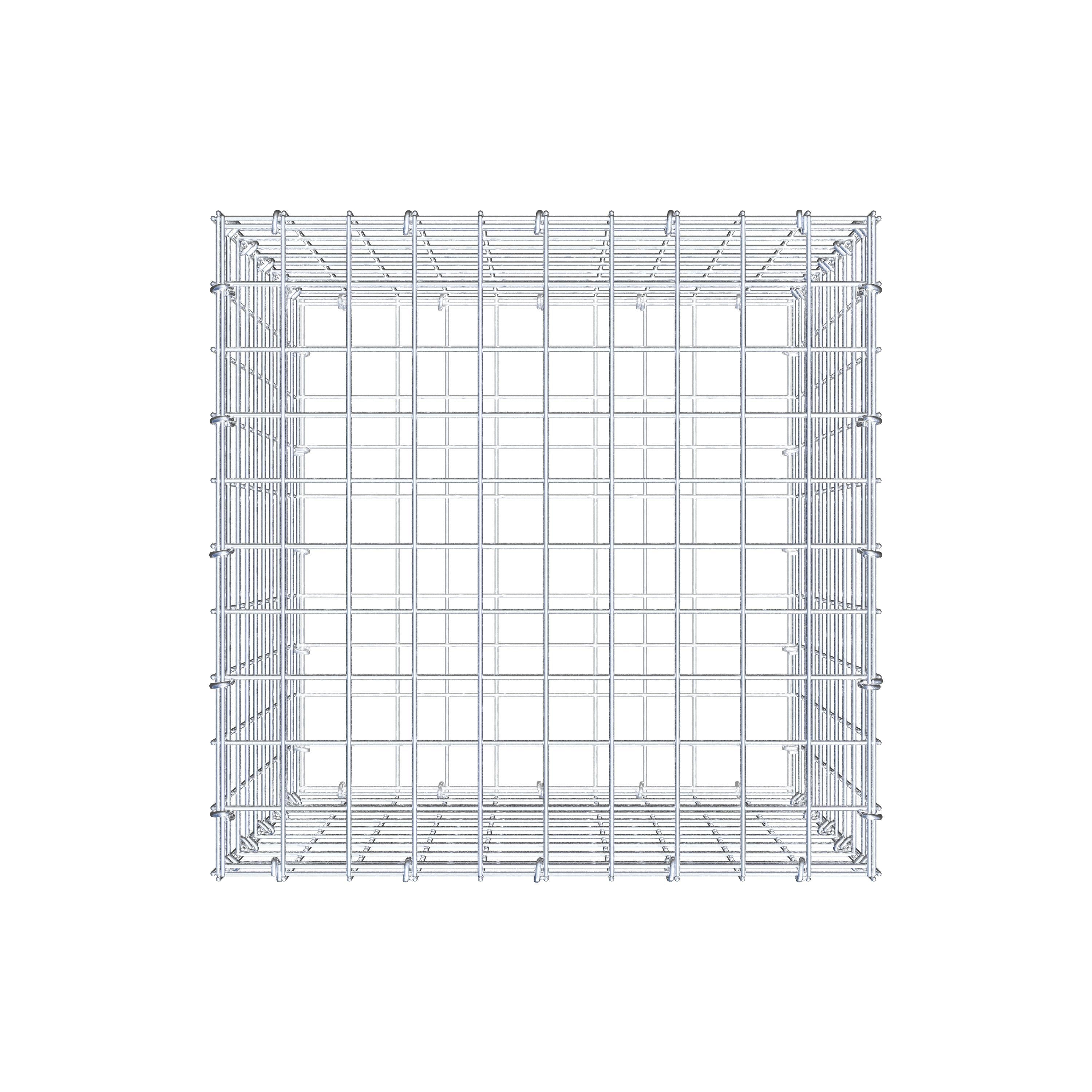 Gabion 50 cm x 50 cm x 50 cm (L x H x D), mesh size 5 cm x 5 cm, C-ring