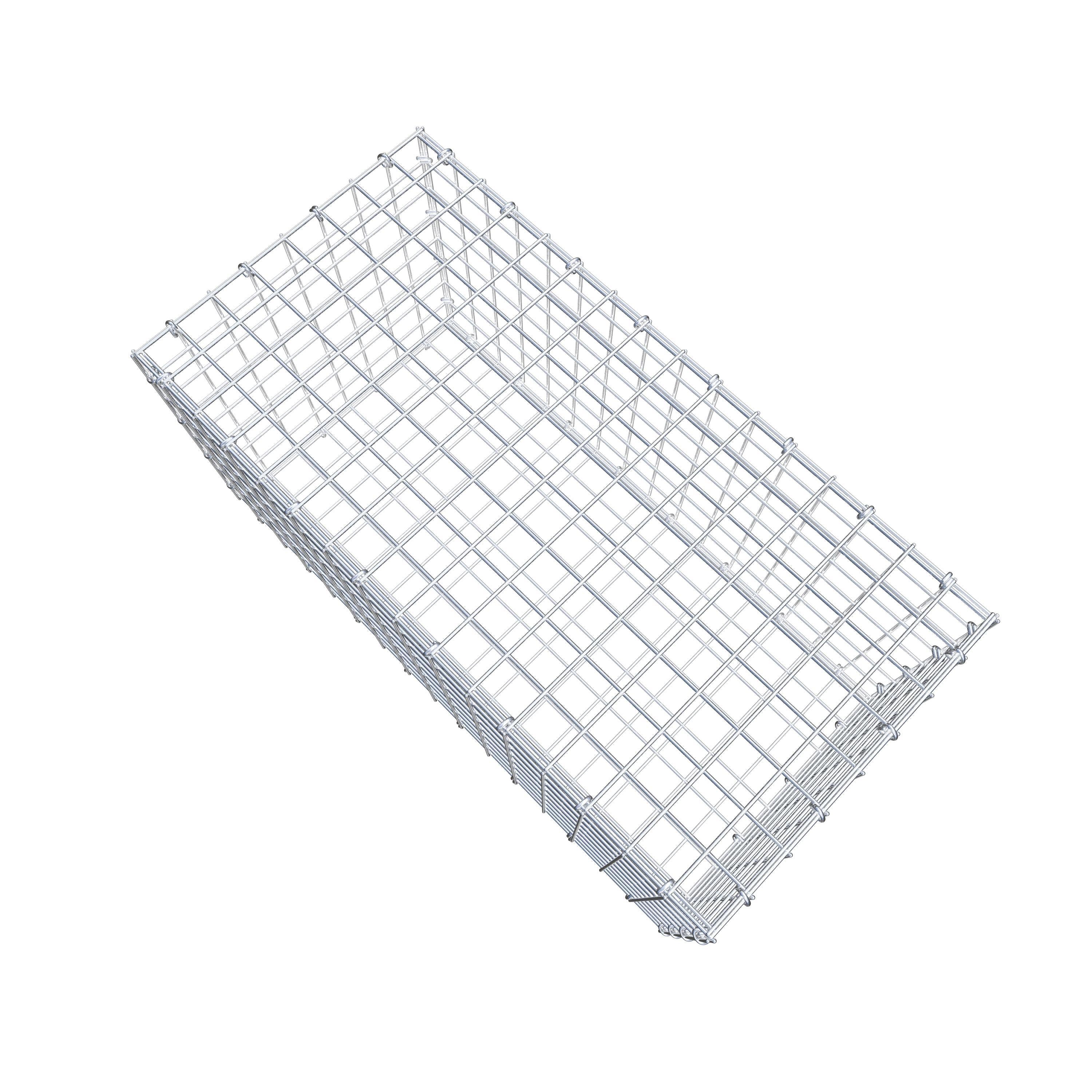 Gabion 80 cm x 40 cm x 40 cm (L x H x D), maskestørrelse 5 cm x 5 cm, C-ring