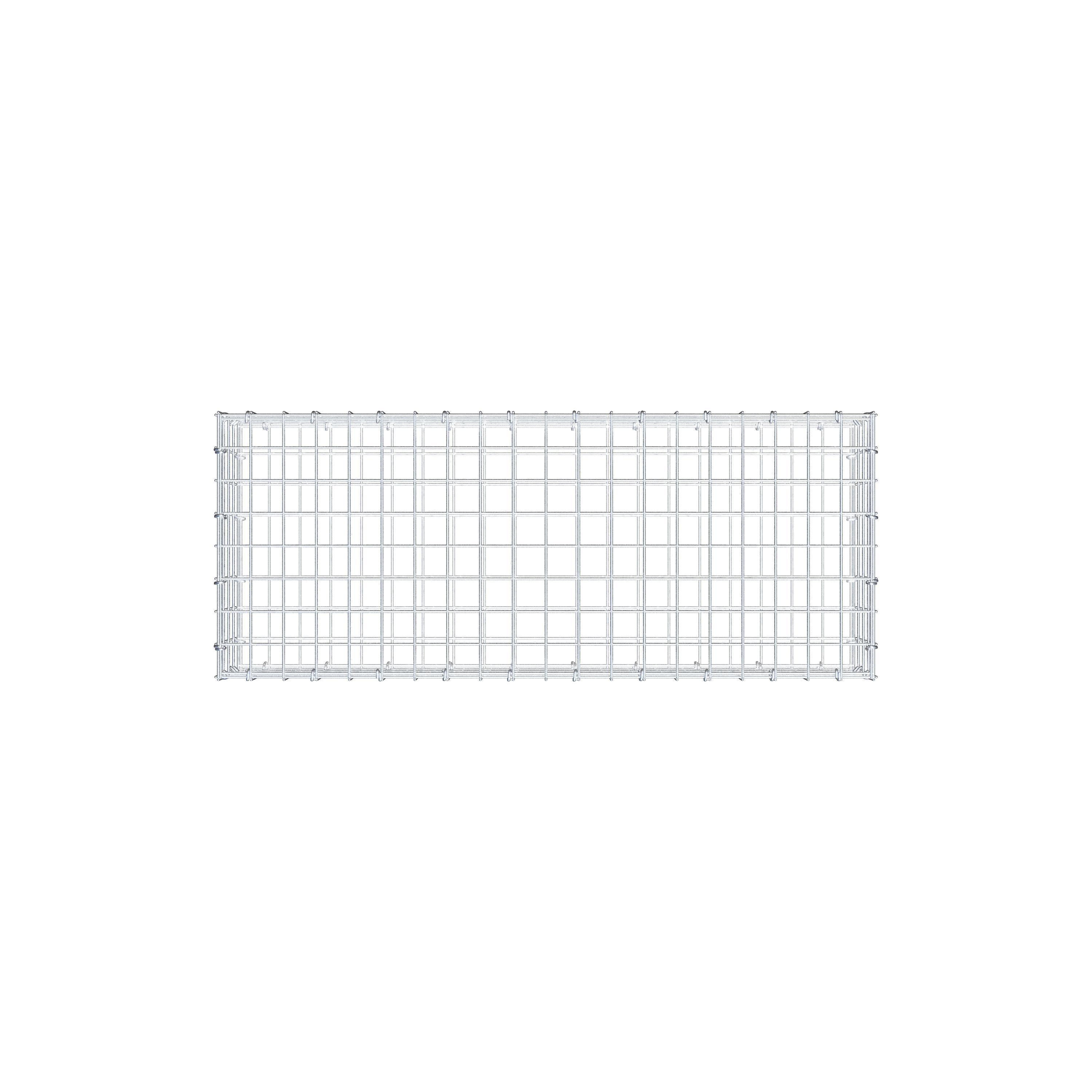 Gabione 100 cm x 20 cm x 40 cm (L x H x T), Maschenweite 5 cm x 5 cm, C-Ring