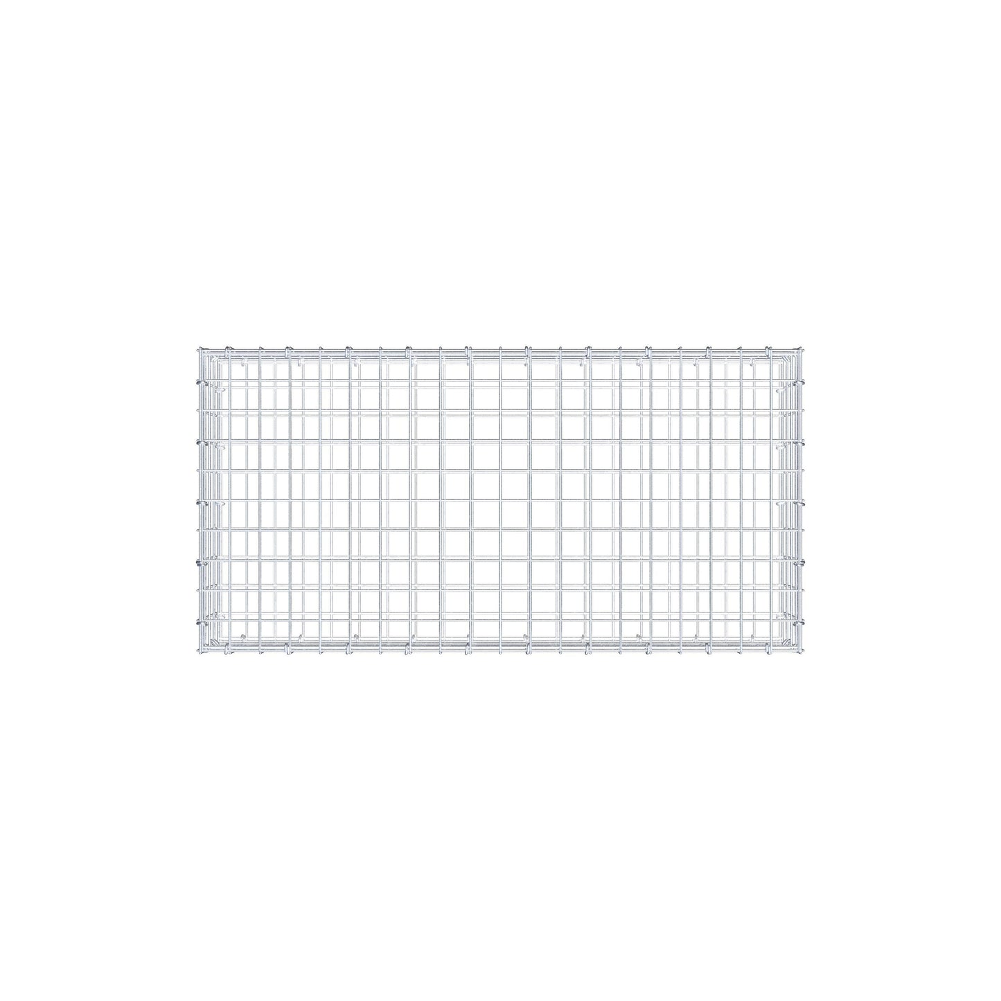 Gabion 100 cm x 20 cm x 50 cm (L x H x P), mailles 5 cm x 5 cm, anneau en C