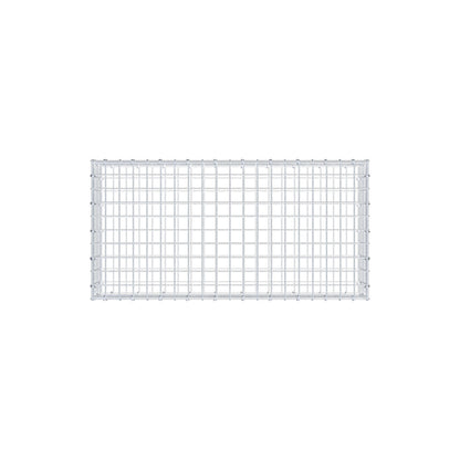 Gabion 100 cm x 20 cm x 50 cm (L x H x P), mailles 5 cm x 5 cm, anneau en C