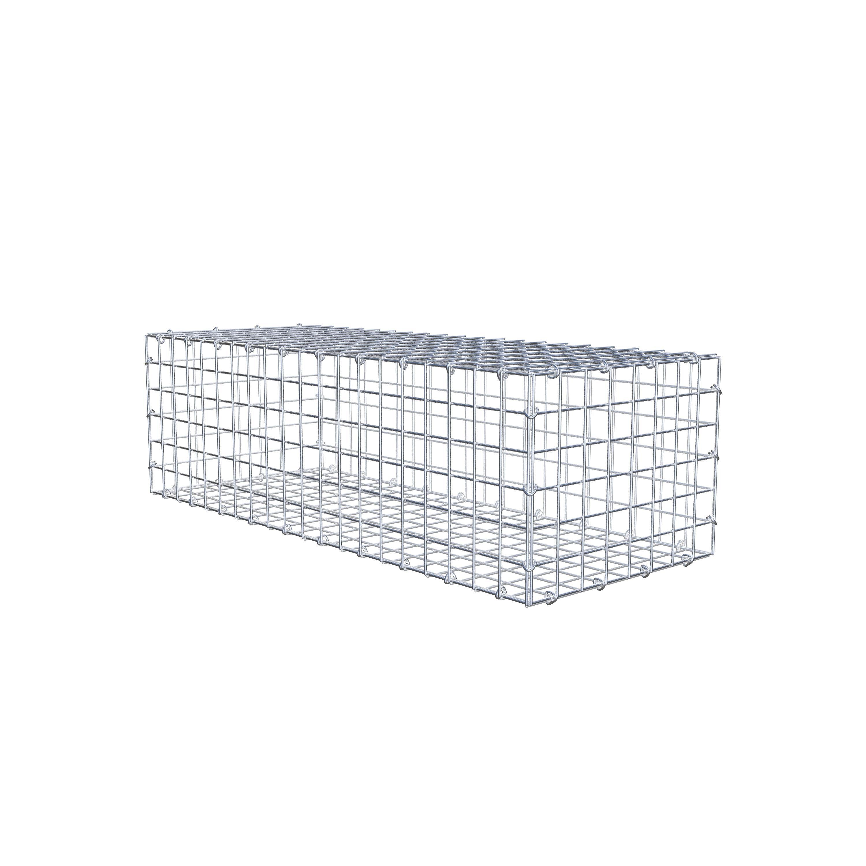 Gabione 100 cm x 30 cm x 40 cm (L x H x T), Maschenweite 5 cm x 5 cm, C-Ring