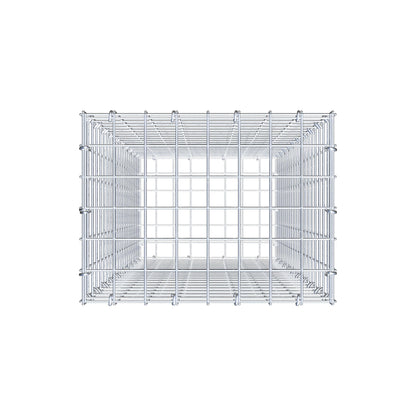 Gabion 100 cm x 40 cm x 30 cm (L x H x D), maskestørrelse 5 cm x 5 cm, C-ring