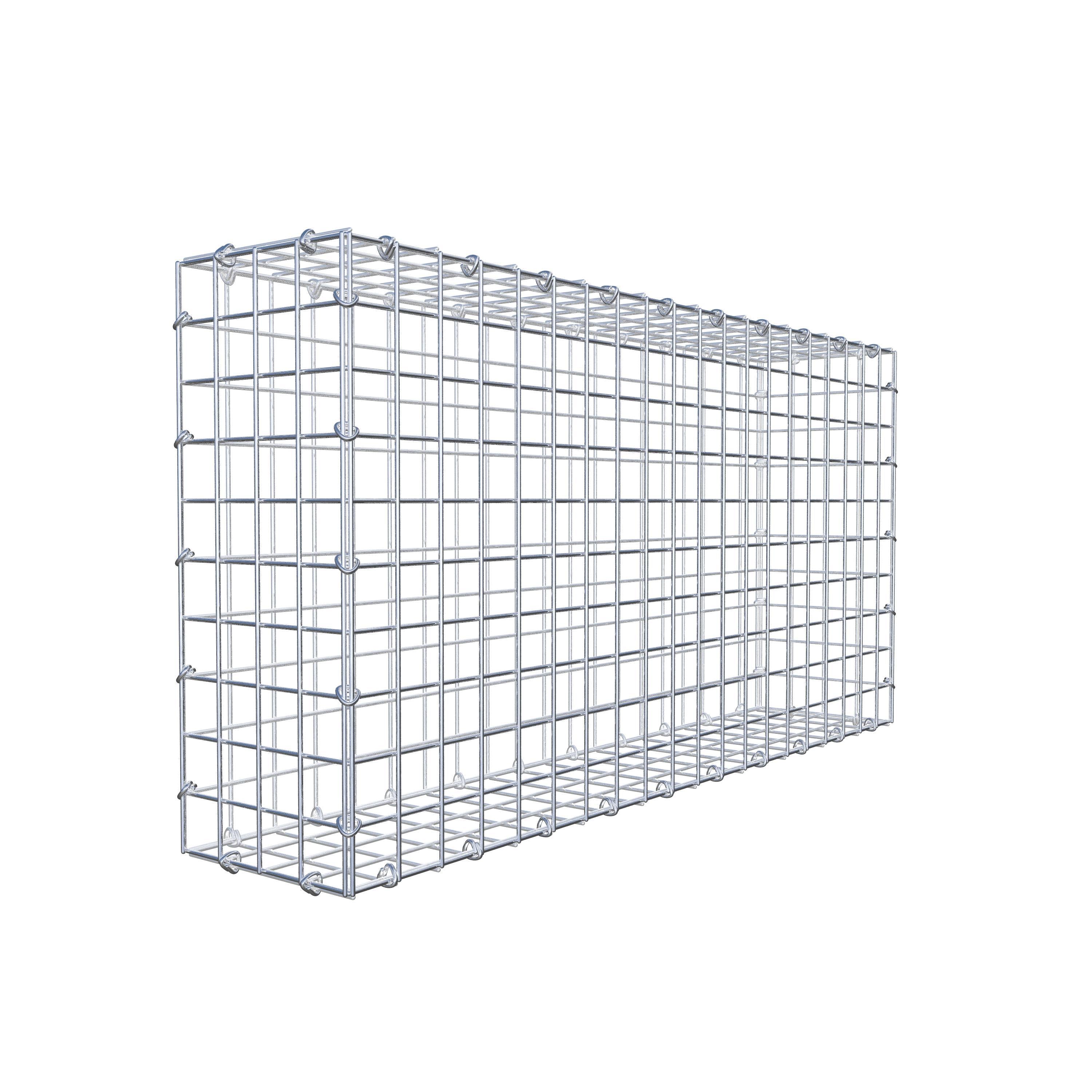 Gabion 100 cm x 50 cm x 20 cm (L x H x D), maskestørrelse 5 cm x 5 cm, C-ring