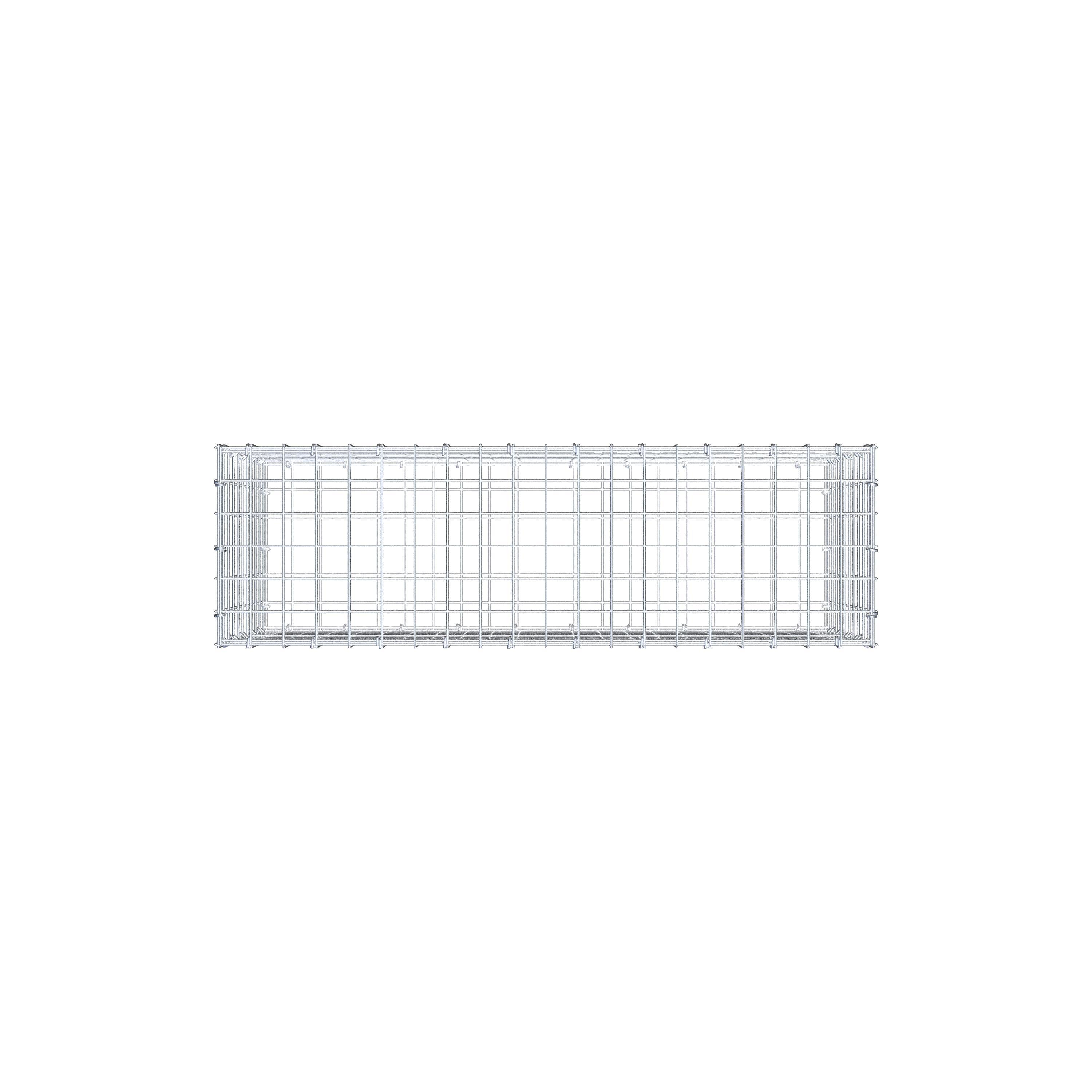 Gabione 100 cm x 50 cm x 30 cm (L x H x T), Maschenweite 5 cm x 5 cm, C-Ring