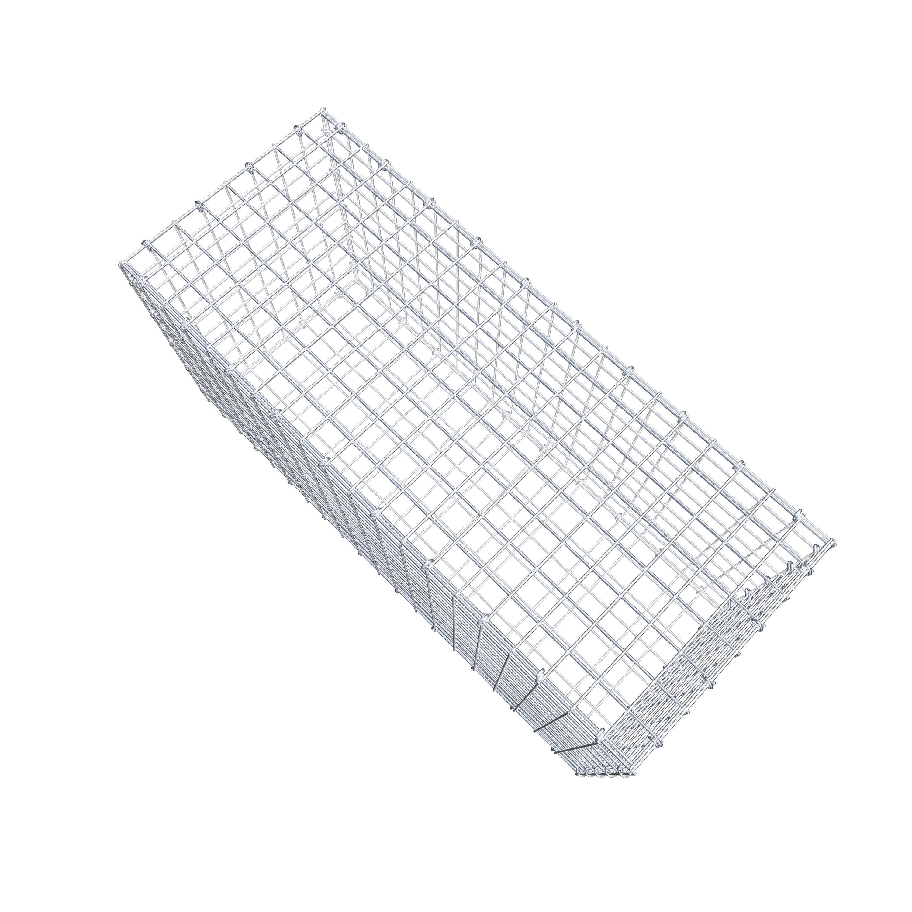 Gabion 100 cm x 50 cm x 40 cm (L x H x D), mesh size 5 cm x 5 cm, C-ring