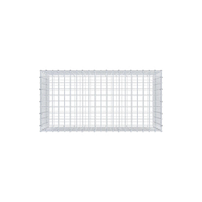 Gabion 100 cm x 50 cm x 50 cm (L x H x D), maskestørrelse 5 cm x 5 cm, C-ring