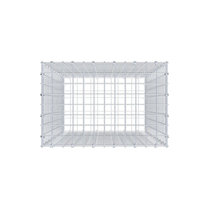 Schanskorf 100 cm x 60 cm x 40 cm (L x H x D), maaswijdte 5 cm x 5 cm, C-ring