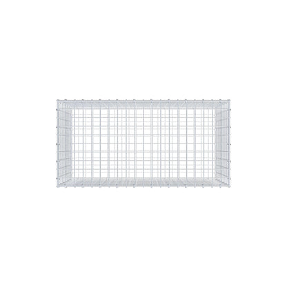 Gabion 100 cm x 60 cm x 50 cm (L x H x D), mesh size 5 cm x 5 cm, C-ring