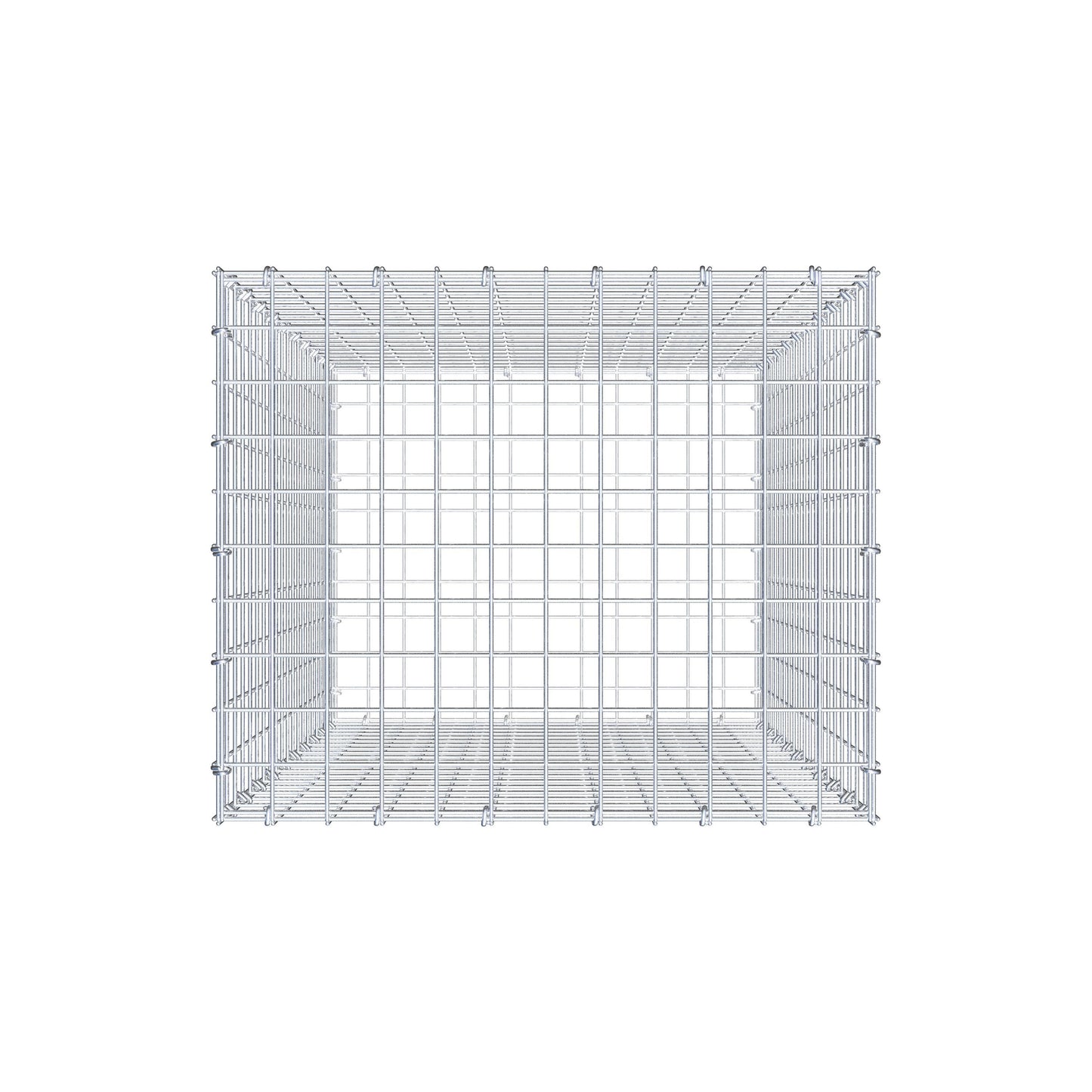 Gabion 100 cm x 60 cm x 50 cm (L x H x D), mesh size 5 cm x 5 cm, C-ring