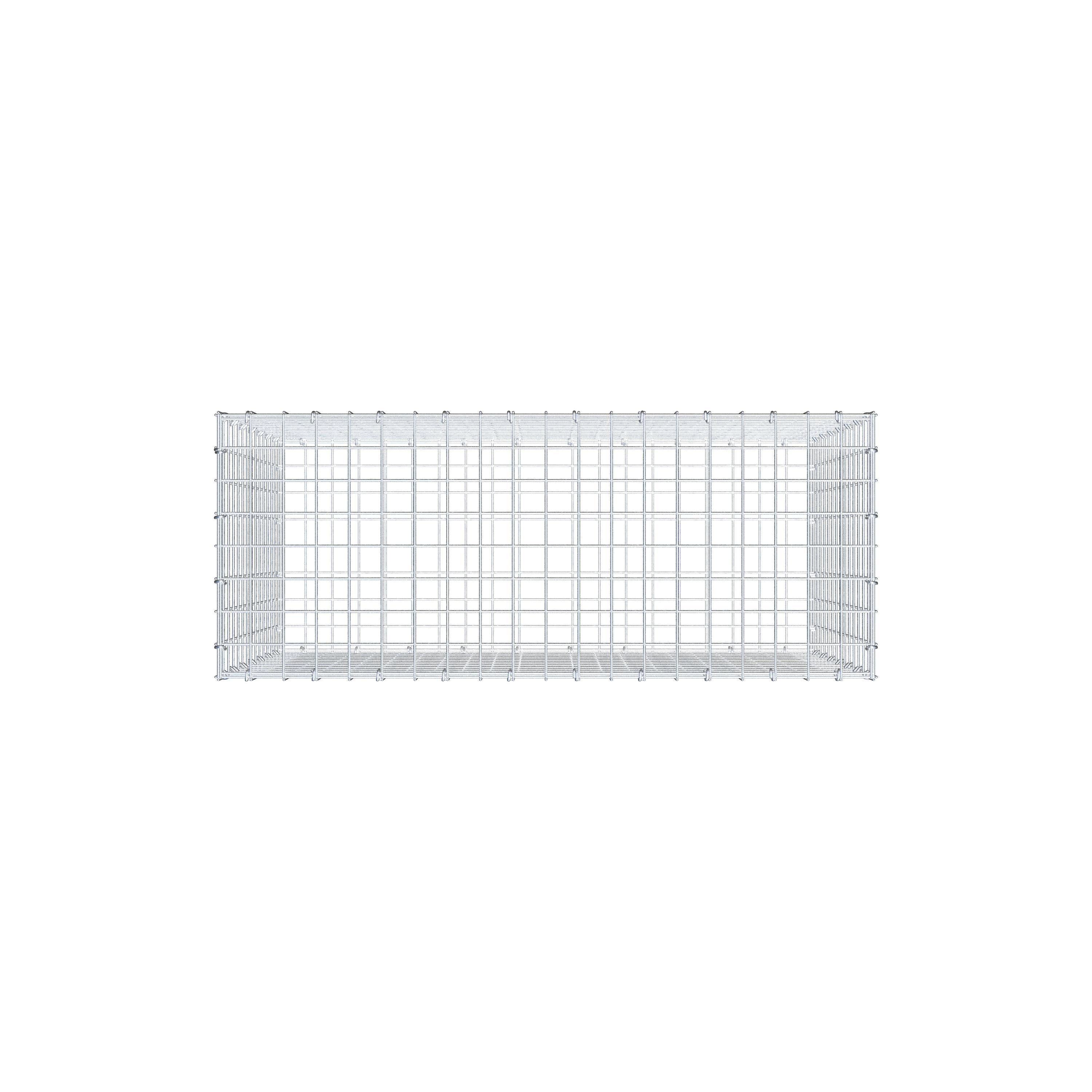 Gabion 100 cm x 70 cm x 40 cm (L x H x D), mesh size 5 cm x 5 cm, C-ring