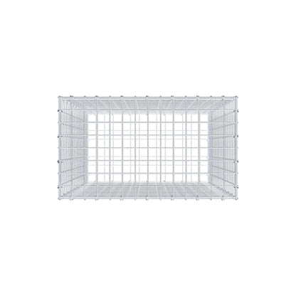Gabion 100 cm x 70 cm x 40 cm (L x H x P), mailles 5 cm x 5 cm, anneau en C