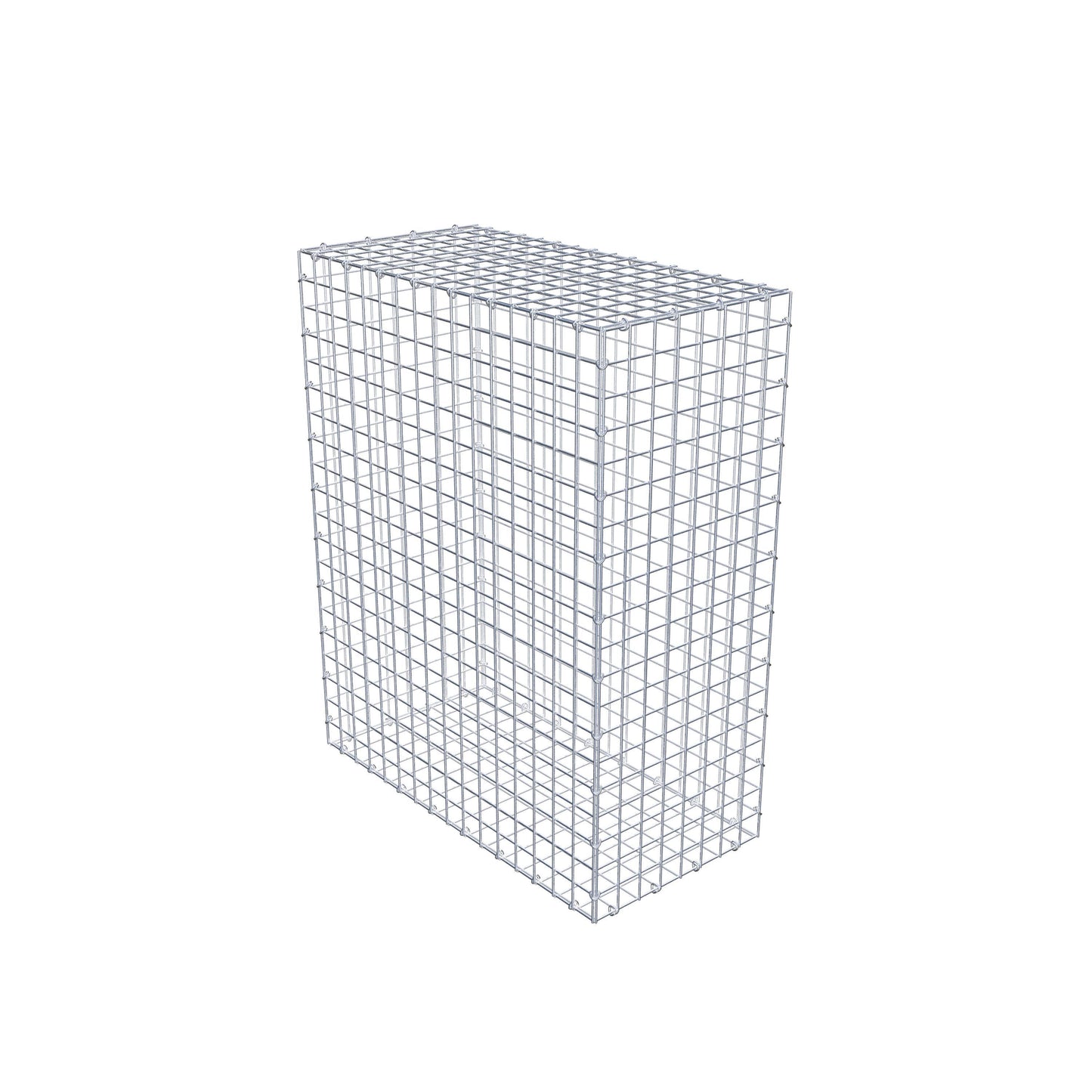 Gavión 100 cm x 80 cm x 40 cm (L x A x P), luz de malla 5 cm x 5 cm, anillo en C