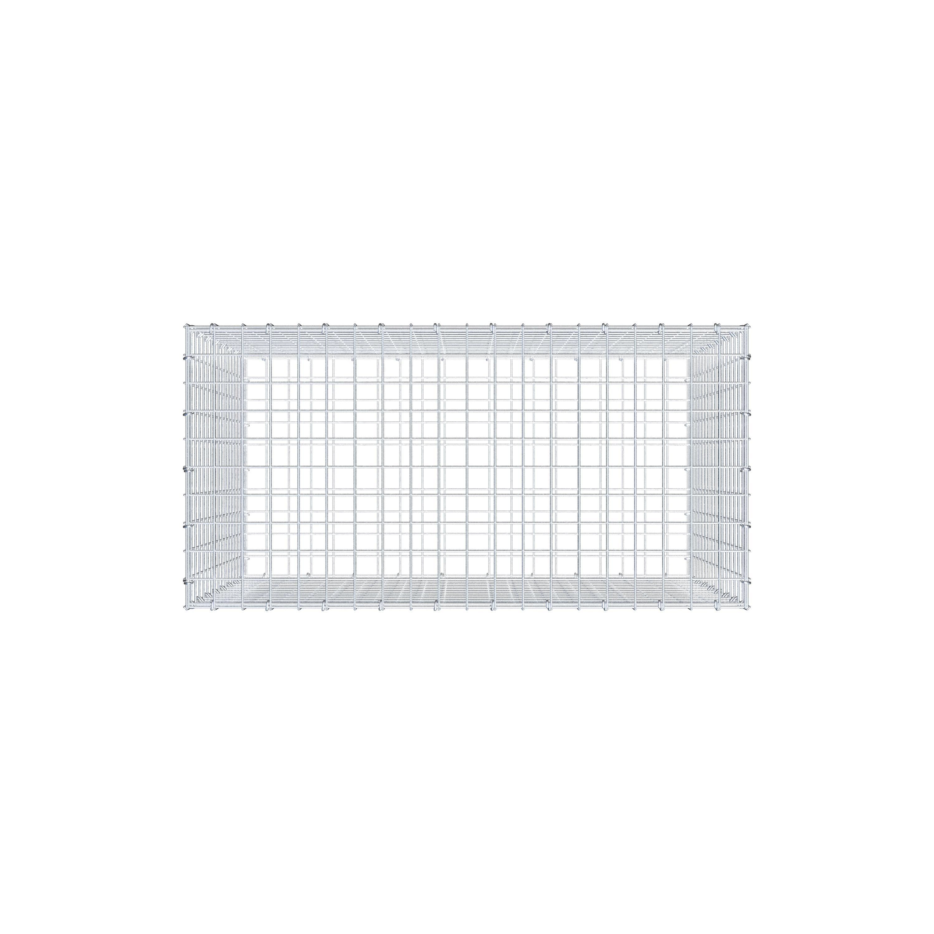 Gabion 100 cm x 80 cm x 50 cm (L x H x D), mesh size 5 cm x 5 cm, C-ring