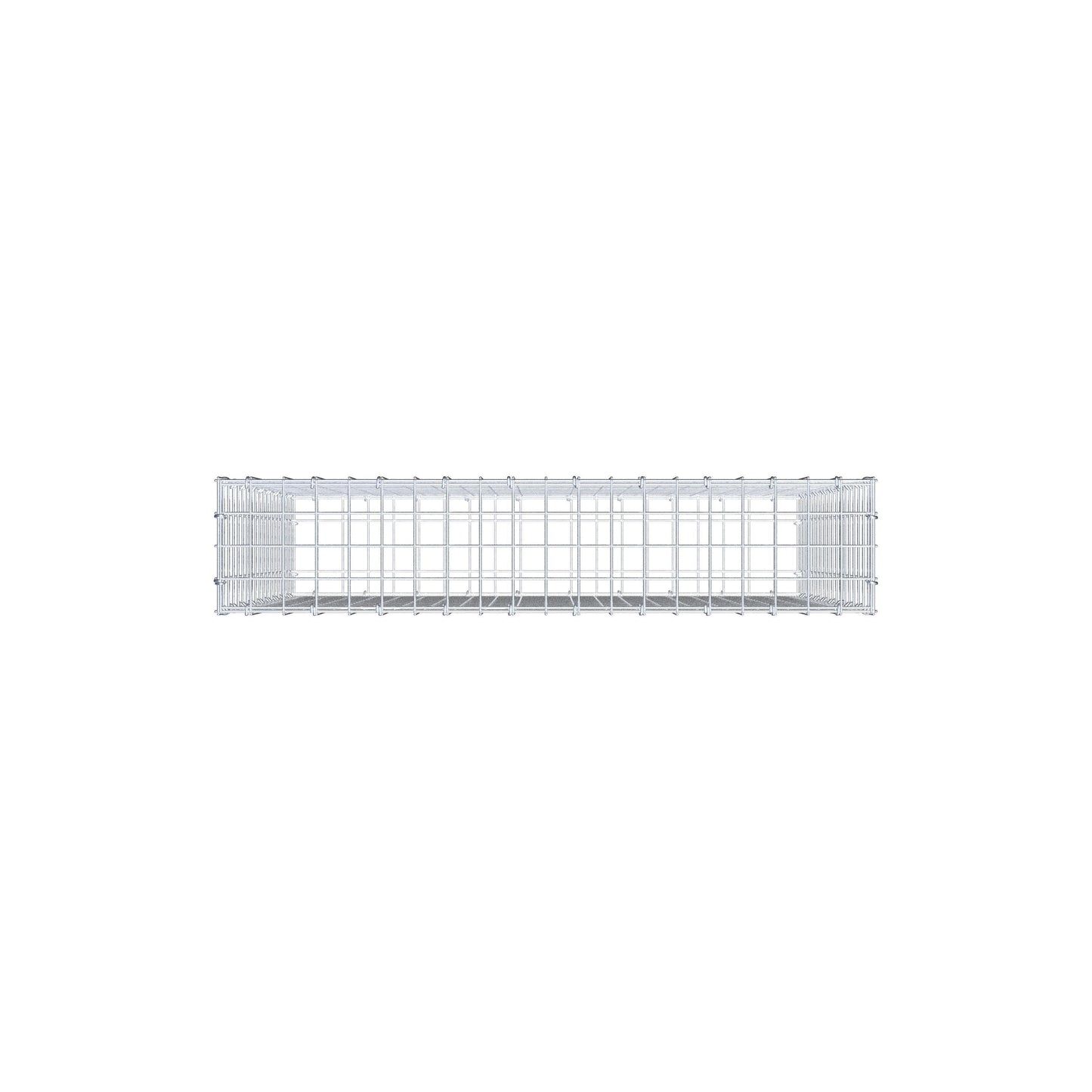 Gabion 100 cm x 90 cm x 20 cm (L x H x P), mailles 5 cm x 5 cm, anneau en C