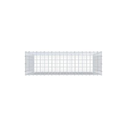 Gabbione 100 cm x 90 cm x 30 cm (L x H x P), maglia 5 cm x 5 cm, anello a C