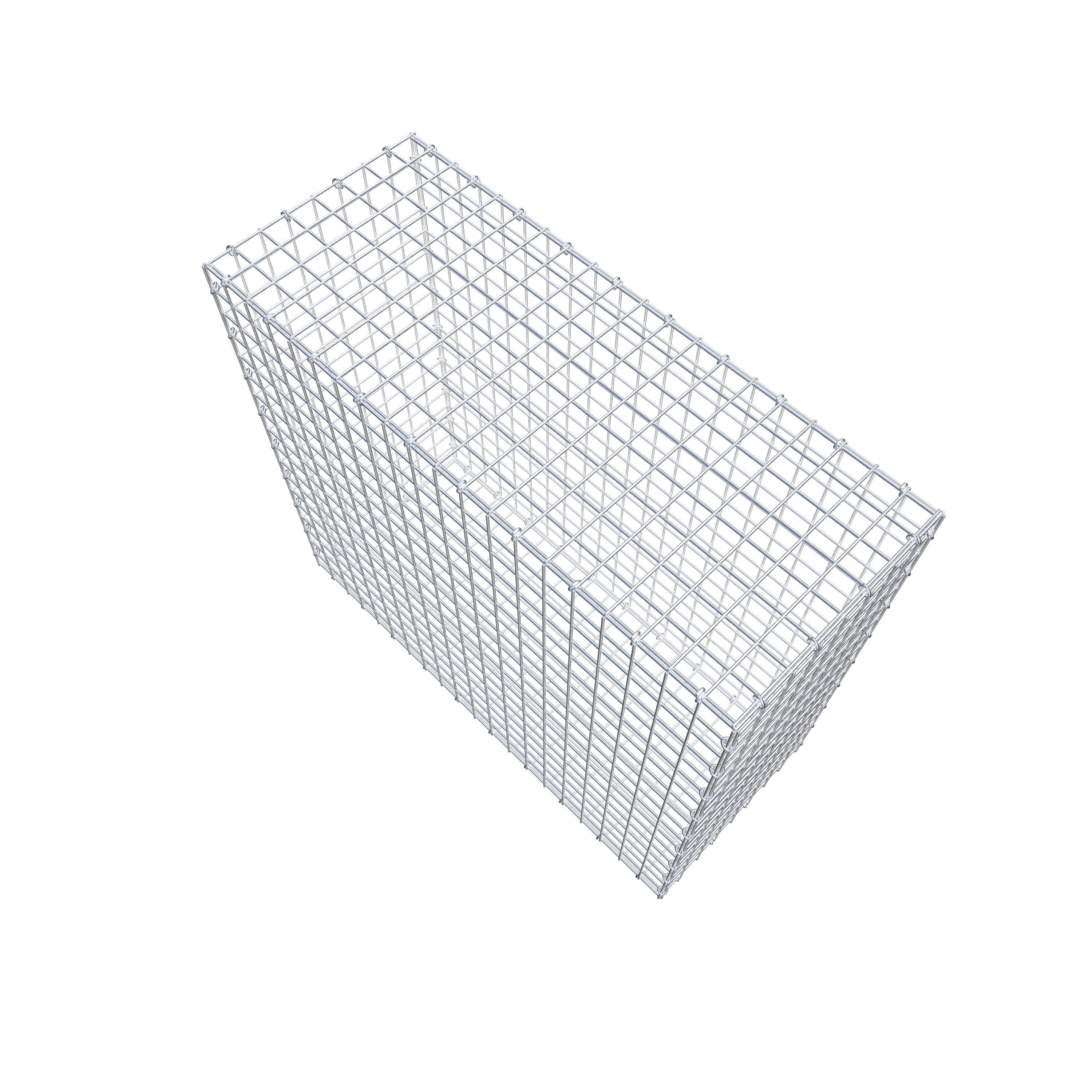 Gabion 100 cm x 90 cm x 40 cm (L x H x D), maskestørrelse 5 cm x 5 cm, C-ring